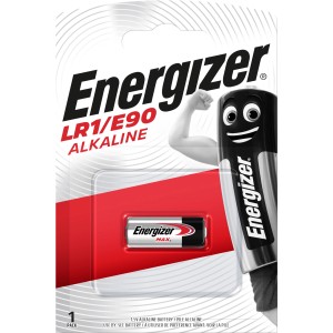 Batteria alcalina Energizer LR1/E90, cella speciale da 1.5V in blister.