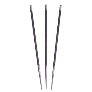 Tre lime per catena per accessori per motoseghe, per affilare le catene.