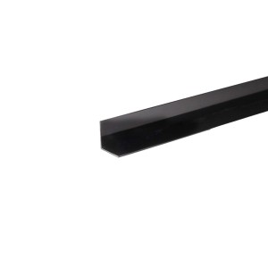 Profilo angolare nero Arcansas, lati disuguali, 10x10x2600 mm, in PVC.