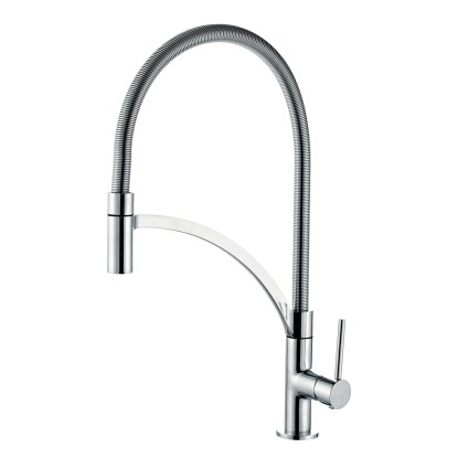 Rubinetto cucina monocomando canna alta Orlando cromo