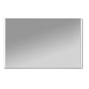 Specchiera rettangolare t.b.t. con illuminazione LED perimetrale.