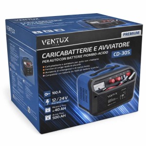 Caricabatterie e avviatore auto VENTUX Gear CD-30S 12/24V 15-25A