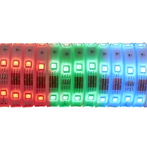 Strisce LED flessibili t.b.t. in vari colori.