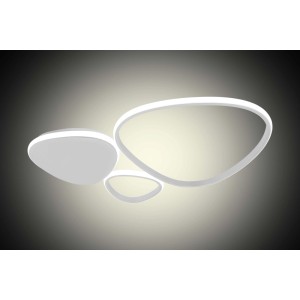 Plafoniera LED Gil 3200 lm 3000-6000K 62x43x4 cm bianco