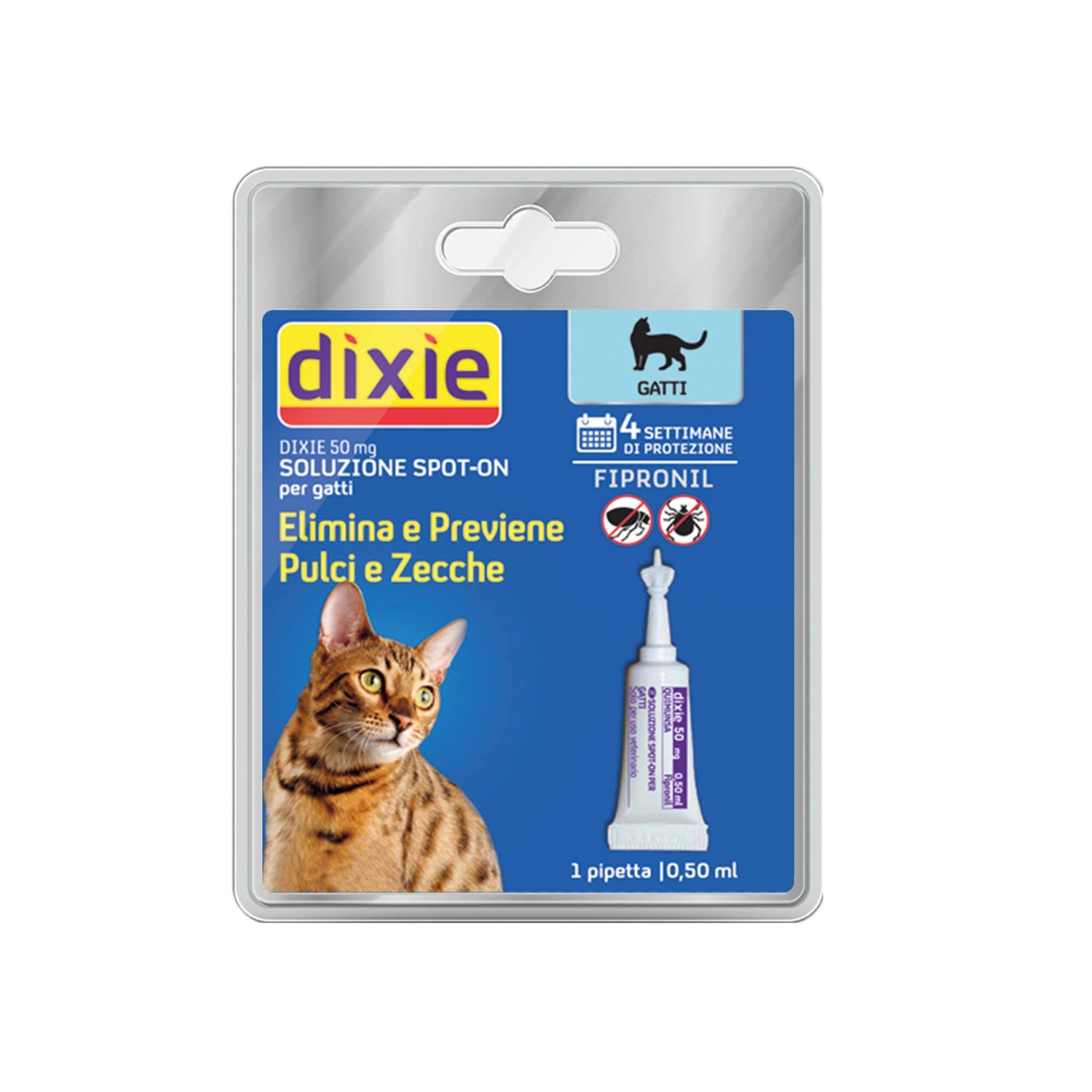 Trattamento contro pulci e zecche Dixie spot-on 0,5 ml 1 pipetta | OBI