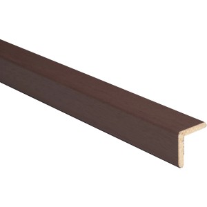 Profilo decorativo marrone t.b.t. a forma di L per decorazione pareti.