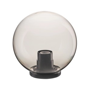 Applique da esterno sferica, Applique da esterno, con vetro grigio fumé.