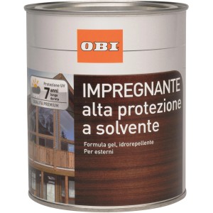 OBI Impregnante per legno a lunga durata, colore rovere, latta da 2,5 l. Impregnante per protezione esterna.