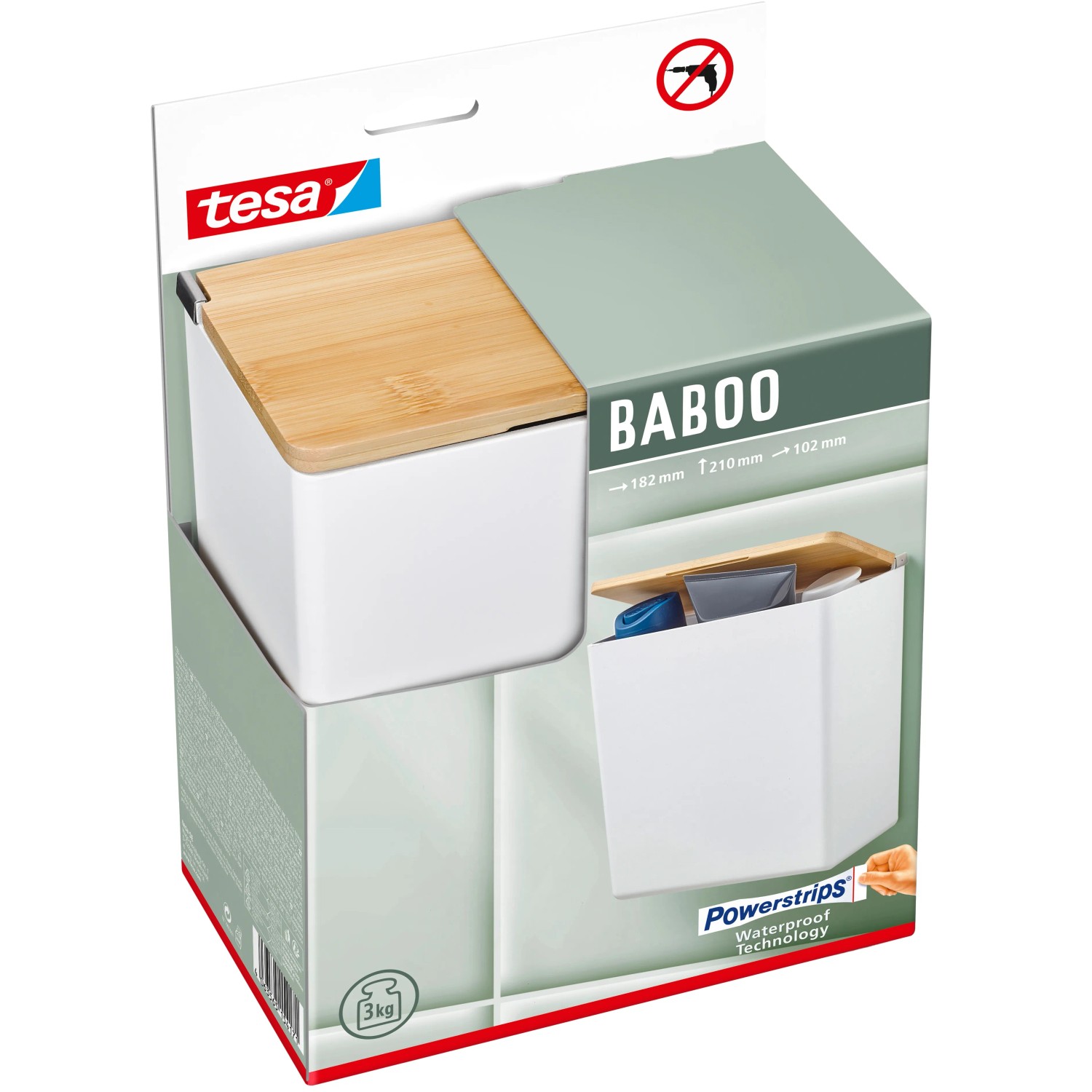 Scatola portaoggetti Bamboo box 20x30 cm da RIG-TIG