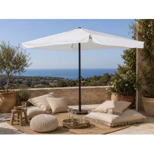 Ombrellone da giardino palo centrale Garden Friend Quadro 3x3 m bianco
