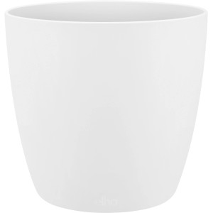 Vaso per piante rotondo Elho Brussels bianco, Ø 20 cm, ideale per piante da interno.