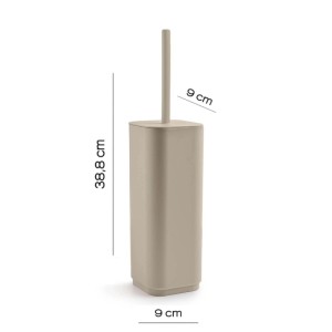 Scopino bagno Seventy in resine termoplastiche beige matt