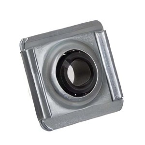 Cuscinetto tapparelle quadro rullino pvc zincato 45x45 mm