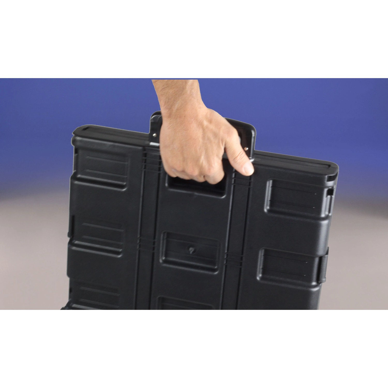 Carrello da officina t.b.t. nero con maniglia, ideale per l'officina.