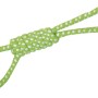 Corda verde per cani con palla e anello, gioco resistente per cani.