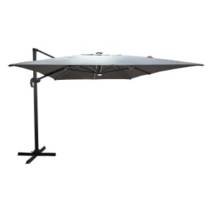Ombrellone a braccio t.b.t. grigio per giardino o terrazza.