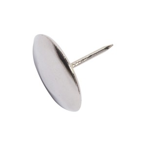 Chiodo metallico per gamba sedia con perno, Ø 28mm, per scivoli per mobili e protezione superfici.