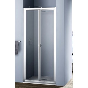 t.b.t. Porta doccia con anta scorrevole in telaio argentato.