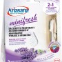 Ariasana Minifresh assorbi umidità lavanda, 2 sacchetti profumati per il controllo dell'umidità.