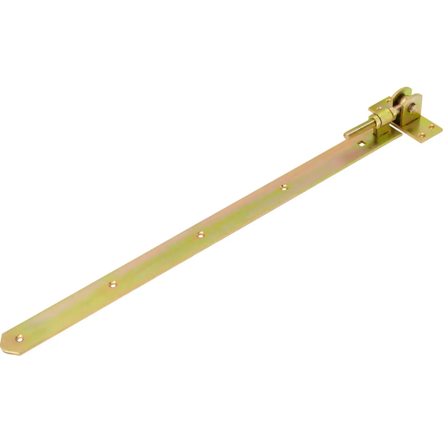Bandella zincata gialla, 660 mm, per fissaggio di porte e cancelli.