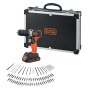 Set avvitatore a batteria con valigetta e accessori.