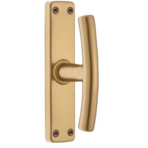 Set maniglia per porta t.b.t. dorata per interni.