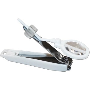 Tagliaunghie t.b.t. con lente d'ingrandimento, ausilio per il bagno.