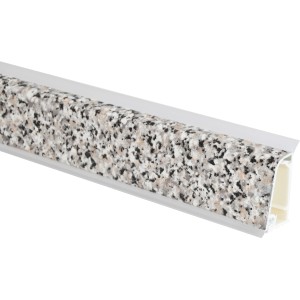 Profilo decorativo per piani cucina Top cucina, grigio screziato.