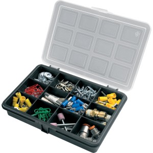 Cassetta assortita con viti, dadi e minuterie per appassionati del fai da te e professionisti.