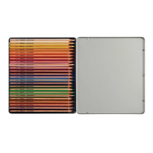 Matite colorate assortite in set scatola metallo GRADUATE PERMANENT 24 pz
