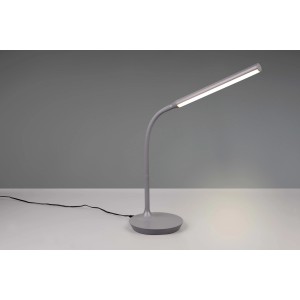 Lampada da tavolo di design t.b.t. grigia con luce LED.