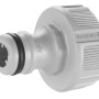 Connettore grigio Gardena per irrigazione tubi da giardino.