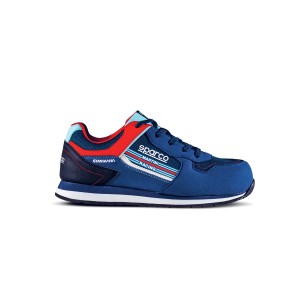Scarpe da lavoro blu t.b.t. con design Martini Racing per uomo.