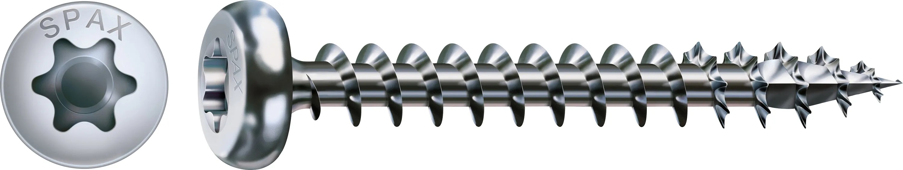 200 Viti Universali SPAX A9J 5.0x20mm - Testa Semicircolare, Zincate, Per Interni Ed Esterni