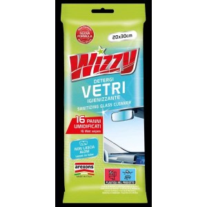 Salviette umidificate Wizzy pulisci vetri auto 16 pz