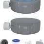 Bestway LAY-Z-SPA Santorini HydroJet Pro, vasca idromassaggio gonfiabile, 216x80cm, con accessori.