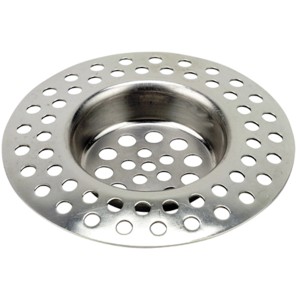 Tappo lavandino in acciaio inox con fori per lavabo