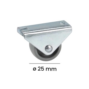 Rotella di guida per mobili Ø 25 mm