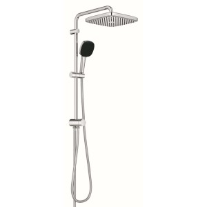 Sistema doccia Grohe Vitalio Comfort 250 Flex con soffione e doccetta, cromo.