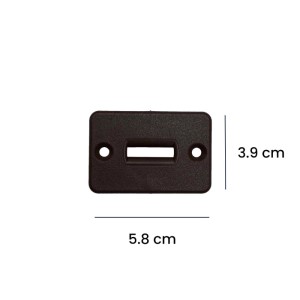Guidacinghia orizzontale nylon supporto circolare 39x58 mm marrone