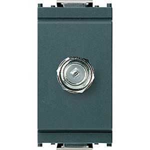 Inserto t.b.t. per presa antenna, adatto per serie di interruttori.