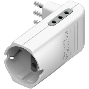 Adattatore multiplo t.b.t. bianco per prese.
