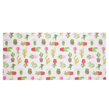 Tappeto cucina fantasia Cactus 55x120 cm