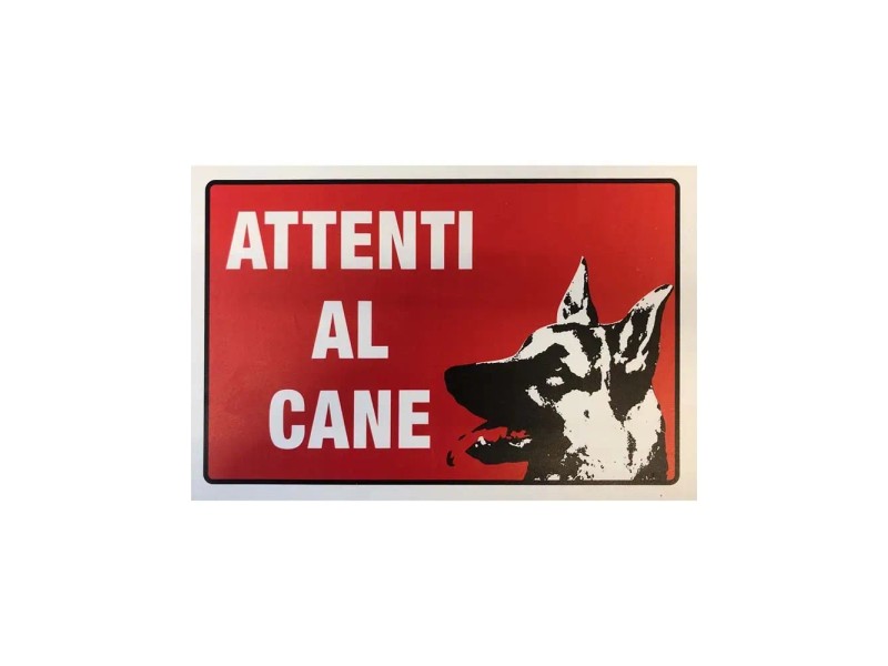 Cartello Alluminio Composito 30x20cm – Attenzione Dobermann: Dispenser Di Organi (Ricercato)
