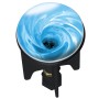 Wenko Tappo di scarico Water con motivo a vortice blu per lavabi.