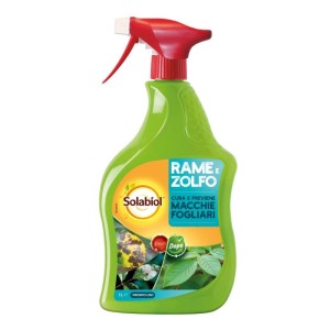 Spray pronto uso Rame e Zolfo per proteggere e curare le piante 1 l