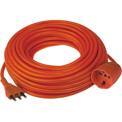 Prolunga con spina 16 A e presa pluristandard 10 m arancio