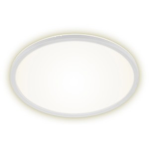 Plafoniera LED Brilo Slim bianca e rotonda, 22W, per un'illuminazione ottimale.