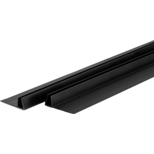 Guarnizione Idrostile per vetro box doccia 5 mm 2 pz nero