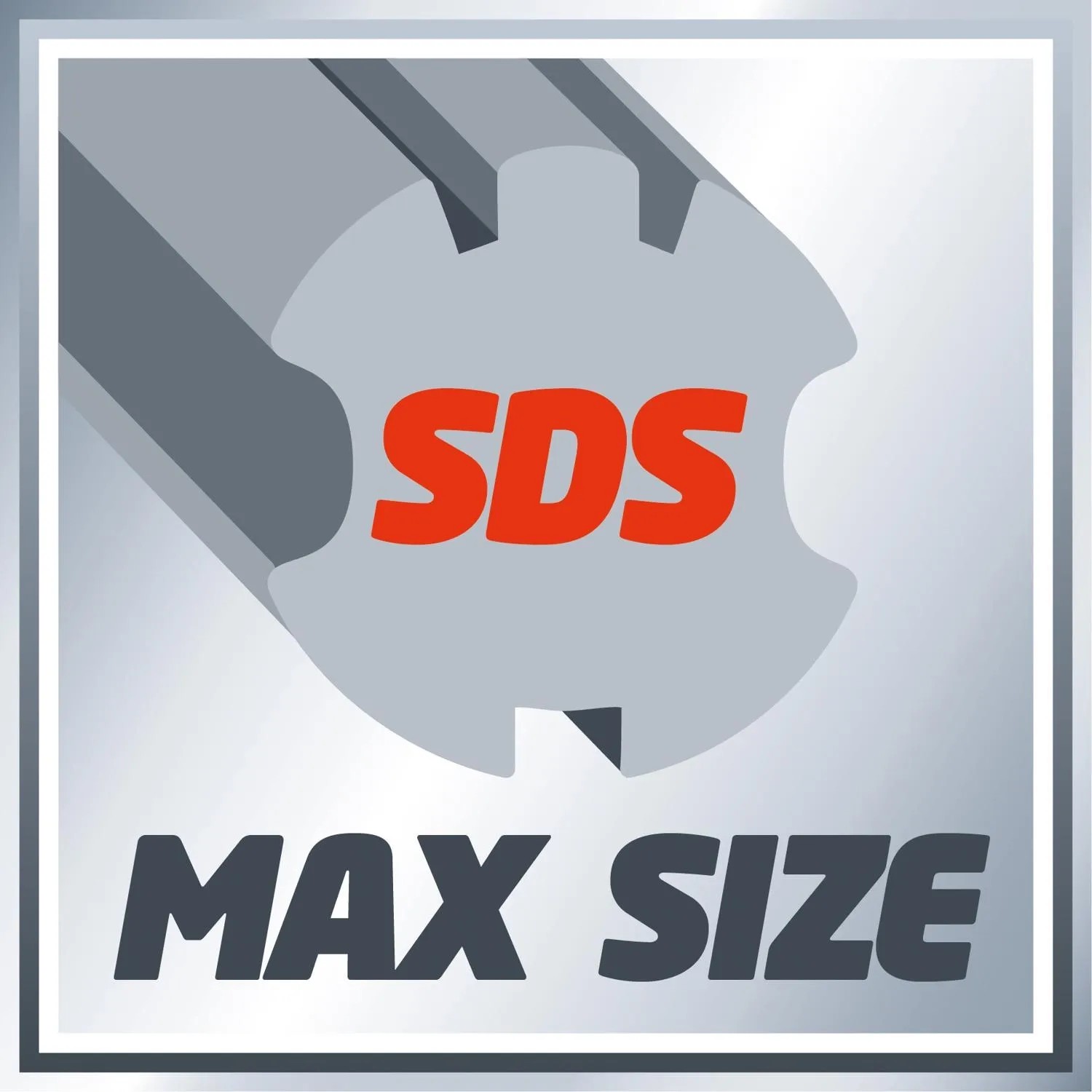 Attacco SDS Max Size per martelli perforatori e scalpelli.